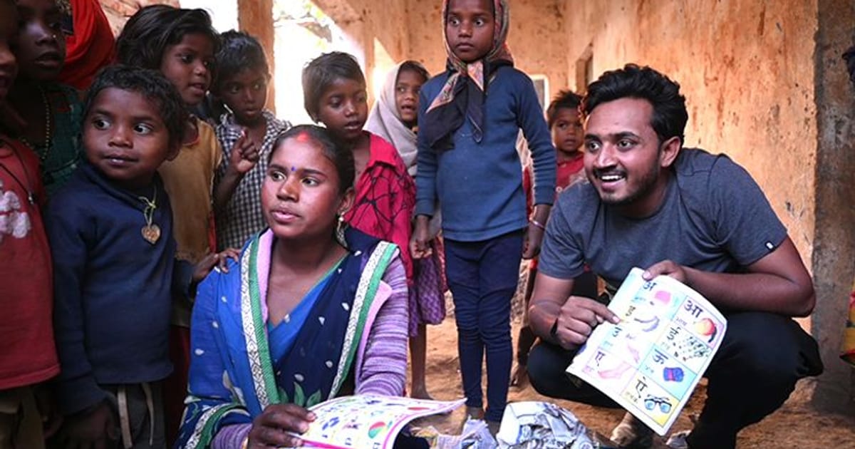 Project LitIndia is uplifting Vanvasi Kalyan Aashram, Charkhi through their library